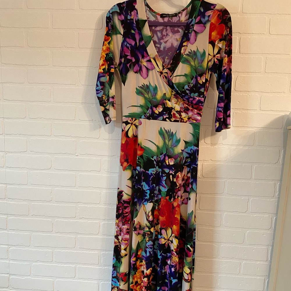 Floral maxi dress. Great for maternity life!